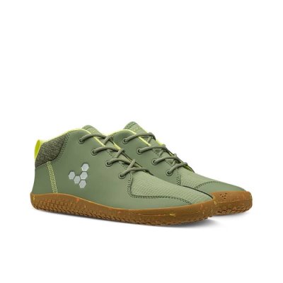 Vegan Chaussure Vivobarefoot Primus Bootie All Weather Juniors - Vert IZH653710